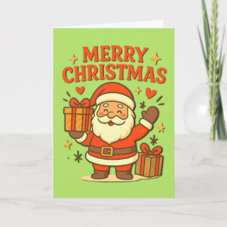  Cute Santa Claus Christmas Art –  Merry Christmas Card