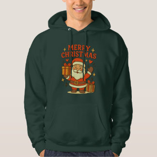Cute Santa Claus Christmas Art – Merry Christmas Hoodie