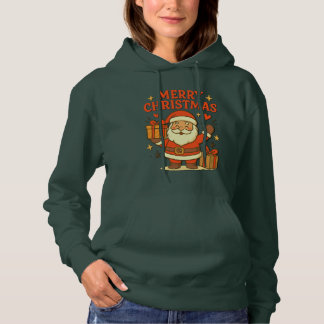Cute Santa Claus Christmas Art – Merry Christmas Hoodie