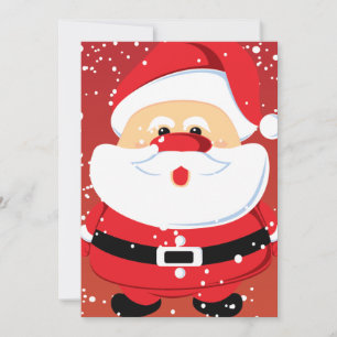 Cute Santa Claus Christmas custom Holiday Card