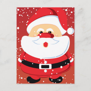 Cute Santa Claus Christmas custom Holiday Postcard