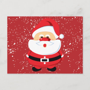 Cute Santa Claus Christmas custom Holiday Postcard