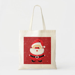 Cute Santa Claus Christmas custom Tote Bag