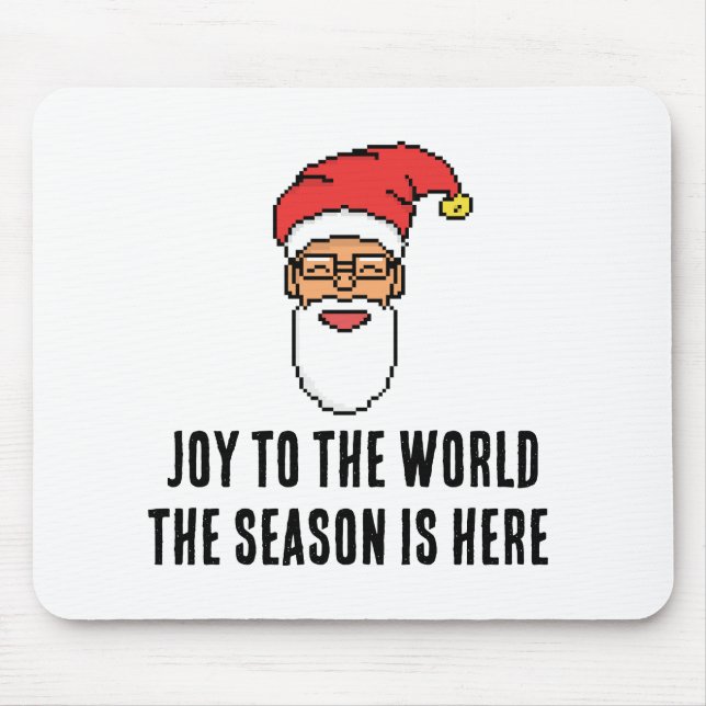 Cute Santa Claus Christmas Design Mouse Mat (Front)
