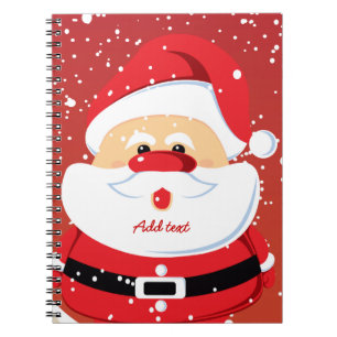 Cute Santa Claus Christmas design Notebook