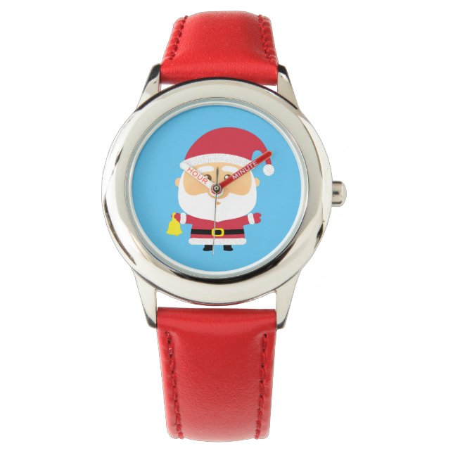 Cute Santa Claus Christmas For Kids Watch (Front)