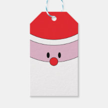 Cute Santa Claus Christmas Gift Tags