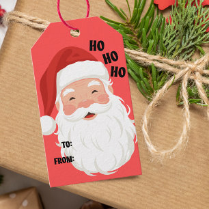 Cute Santa Claus Christmas Gift Tags