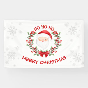 Cute Santa Claus Christmas   Holiday Party Banner