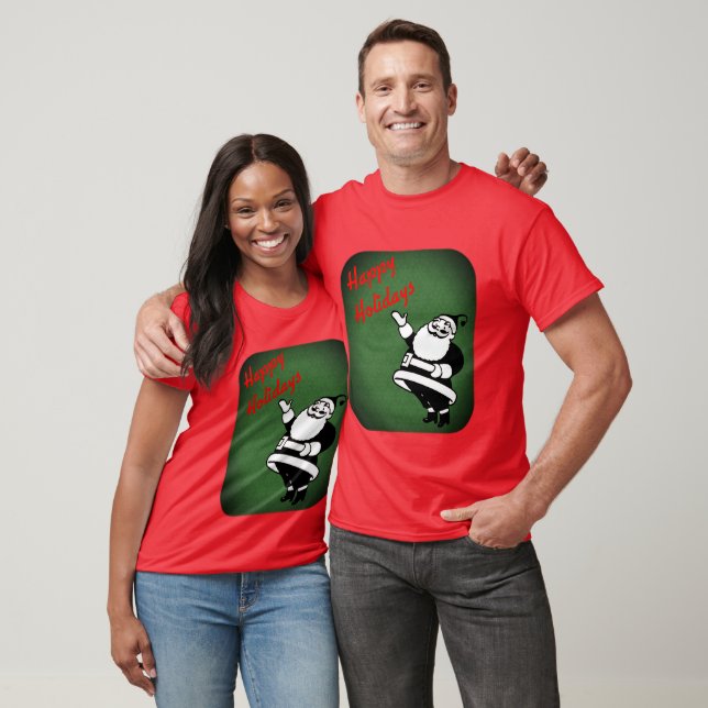 Cute Santa Claus Christmas Holiday T-Shirt (Unisex)