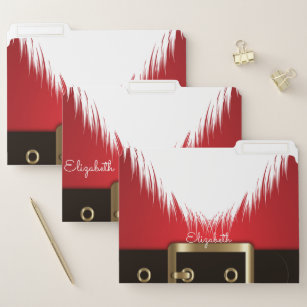 Cute Santa Claus, Christmas- Personalised File Folder