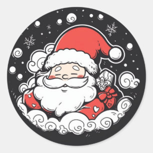 Cute Santa Claus Christmas sticker