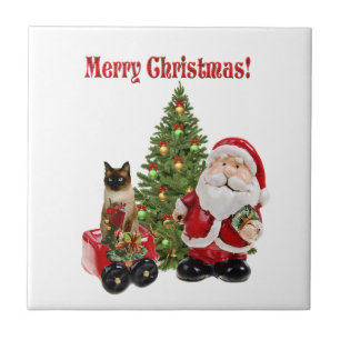 Cute Santa Claus Christmas Tile
