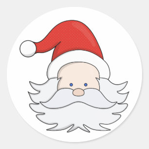 Cute Santa Claus Classic Round Sticker