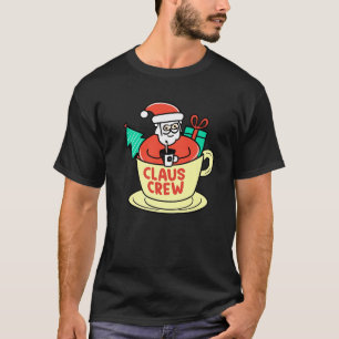 Cute Santa CLAUS CREW Coffee Lovers HOLIDAY Premiu T-Shirt