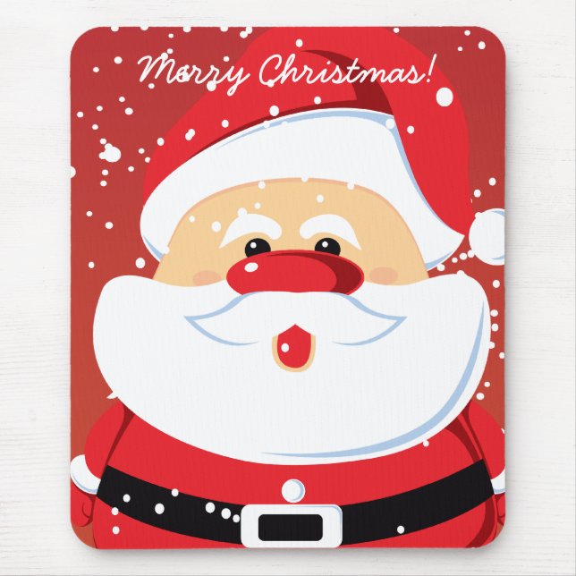 Cute Santa Claus custom mousepad (Front)