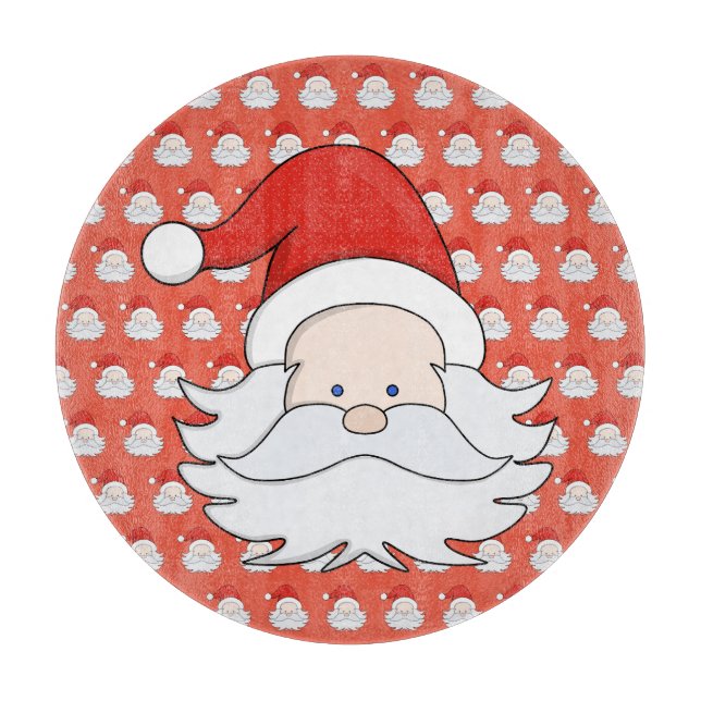 Cute Santa Claus Cutting Board (Front)
