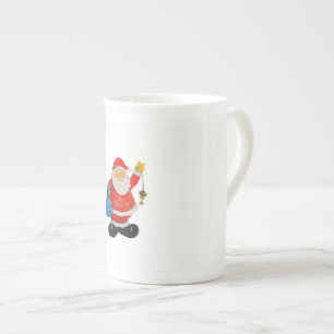 Cute Santa Claus Father Christmas Kris Kringle Bone China Mug