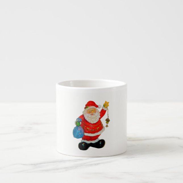 Cute Santa Claus Father Christmas Kris Kringle Espresso Cup (Front)