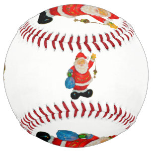 Cute Santa Claus Father Christmas Kris Kringle Softball