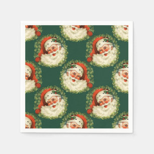 Cute Santa Claus Happy Face Christmas     Napkin