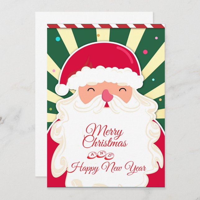 Cute Santa Claus Holiday Card (Merry Christmas and Happy New Year!)