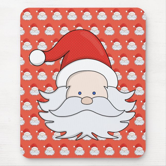 Cute Santa Claus Mouse Mat (Front)