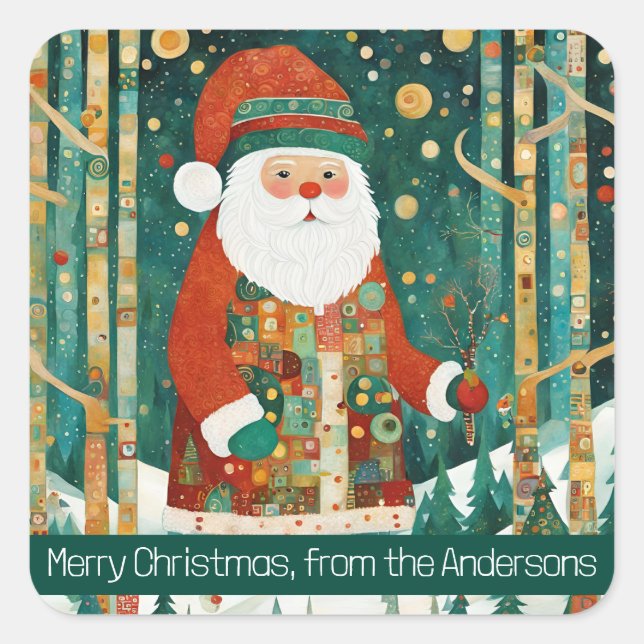 Cute Santa Clause Sticker (Front)