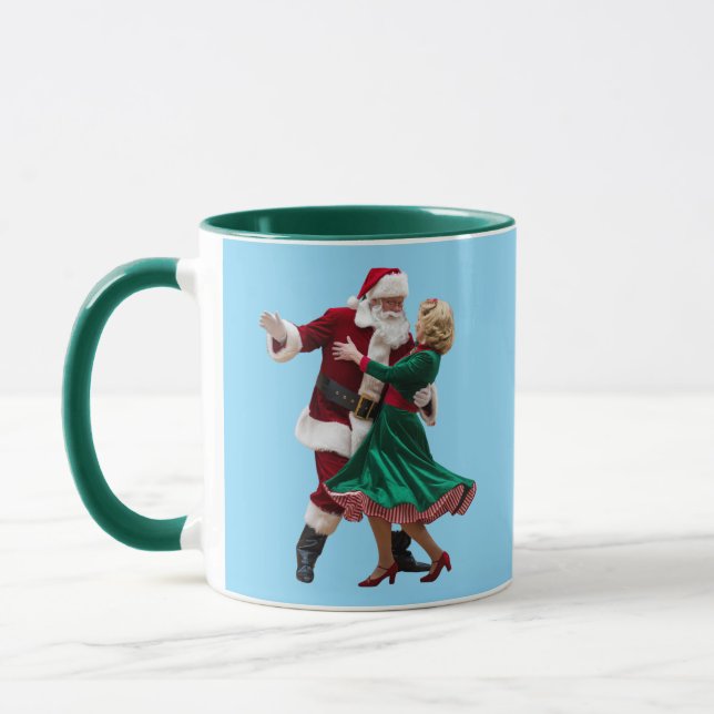 Cute Santa Dancing Mug (Left)