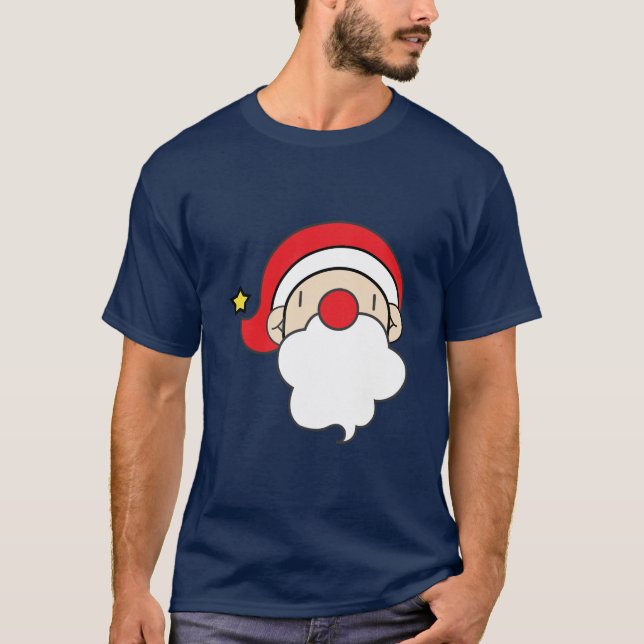 Cute Santa Face T-Shirt (Front)