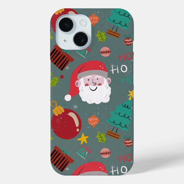 Cute Santa Holiday Phone Case (Back)