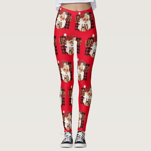 Cute Santa Leggings (Front)