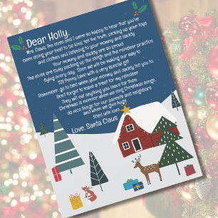 Cute Santa Letter Merry Christmas
