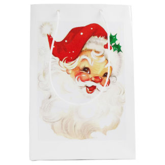 Cute Santa Medium Gift Bag
