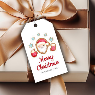 Cute Santa Merry Christmas  Gift Tags