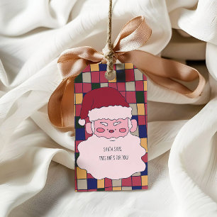 Cute Santa Merry Christmas Gift Tags