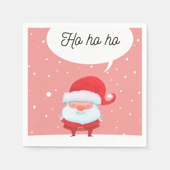 cute santa paper napkins by dreamlikeachildstore (Front)