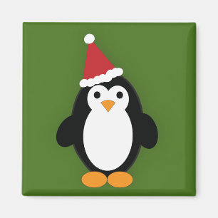Cute Santa Penguin Magnet