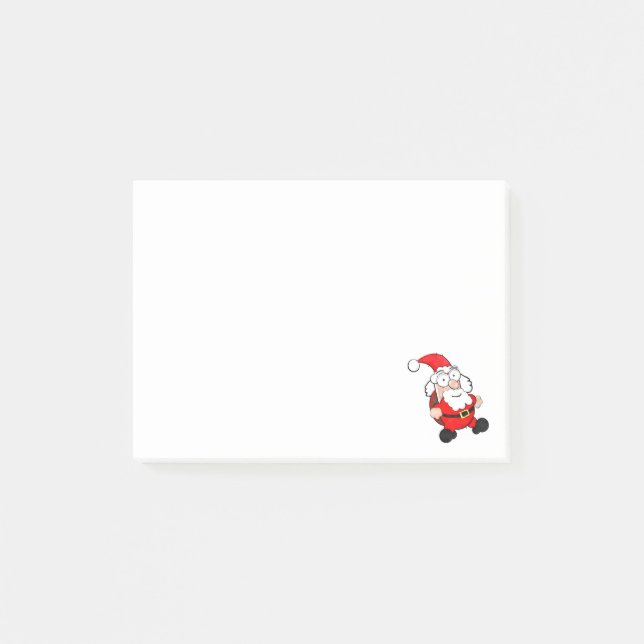 Cute Santa Post-it® Notes 4 x 3 (Front)