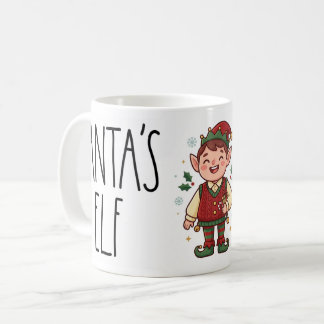 Cute Santa’s Elf Christmas Mug