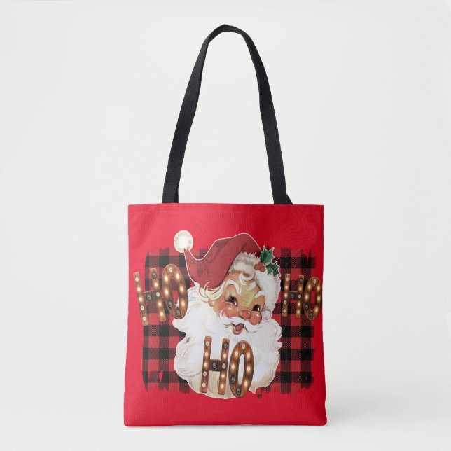 Cute Santa  Tote Bag (Front)