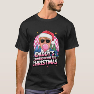 Cute Santa trump sunglasses retro Christmas funny T-Shirt