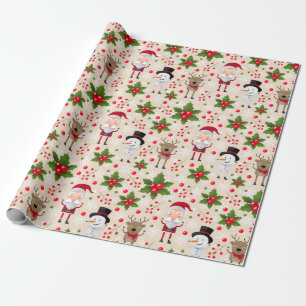 Cute Santa Wrapping Paper