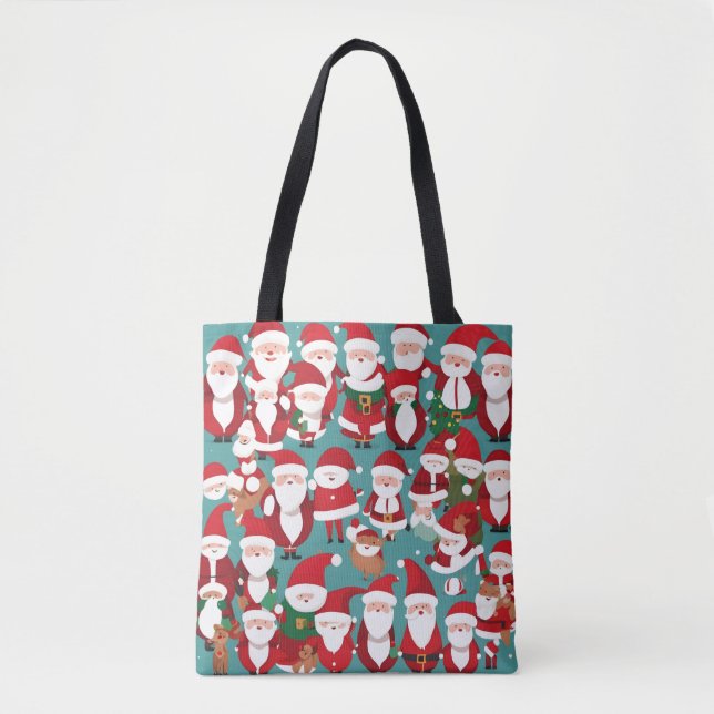 Cute Santas Tote Bag (Front)