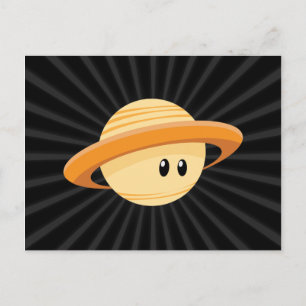 Cute Saturn Planet Postcard