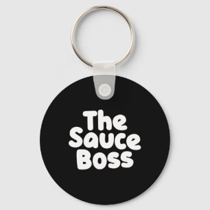 Cute Sauce Boss Chef Bbq Cook Food Humourous Gift Key Ring