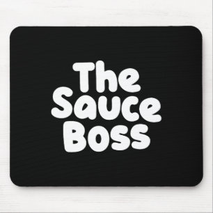 Cute Sauce Boss Chef Bbq Cook Food Humourous Gift Mouse Mat