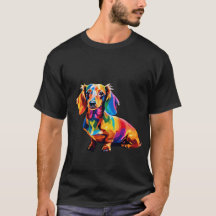 Cute Sausage Dog Animal LGBT Pride Dog T Shirt