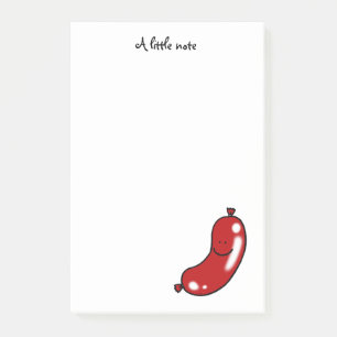 Cute sausage post-it notes