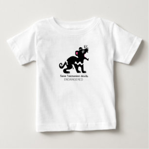 Cute Save TASMANIAN DEVILS- Australia - Wildlife Baby T-Shirt